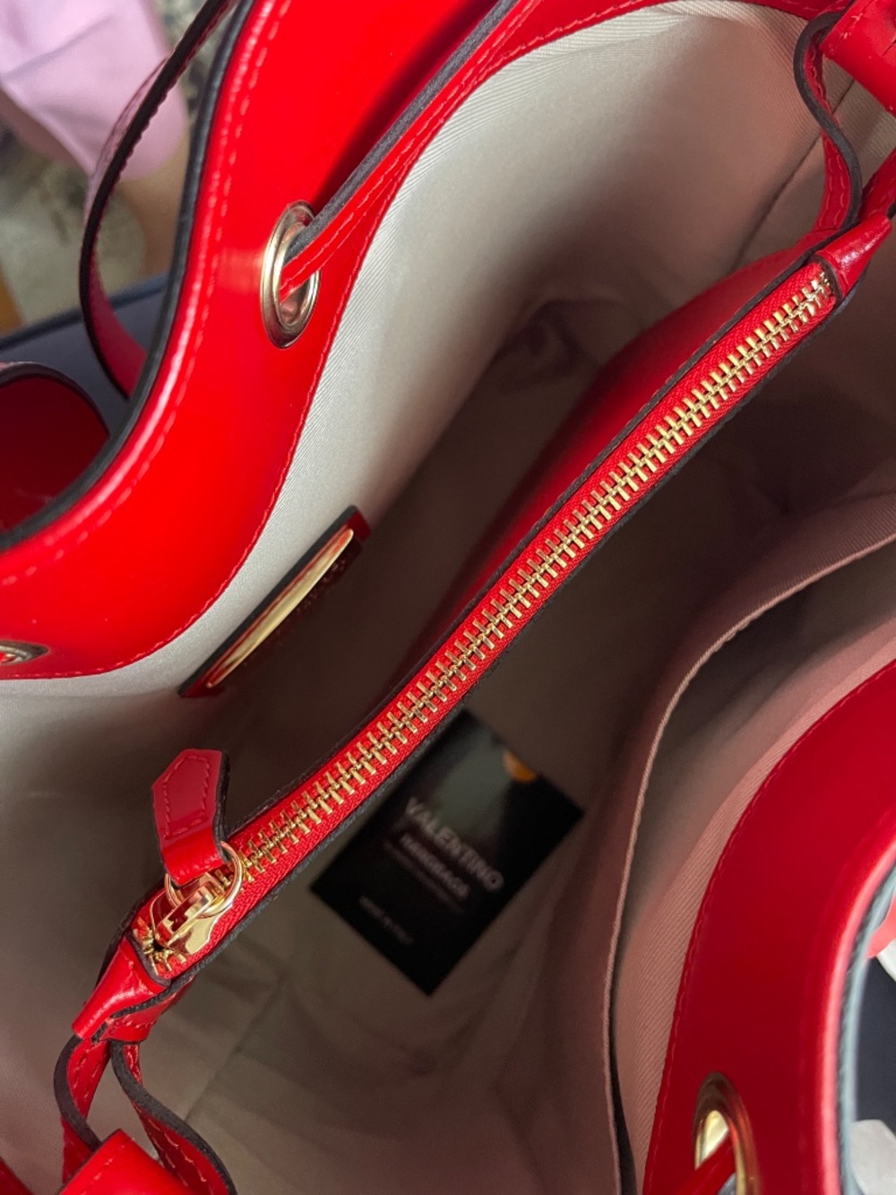 Authentic Mario Valentino Leather bucket bag - Picture 11 of 11